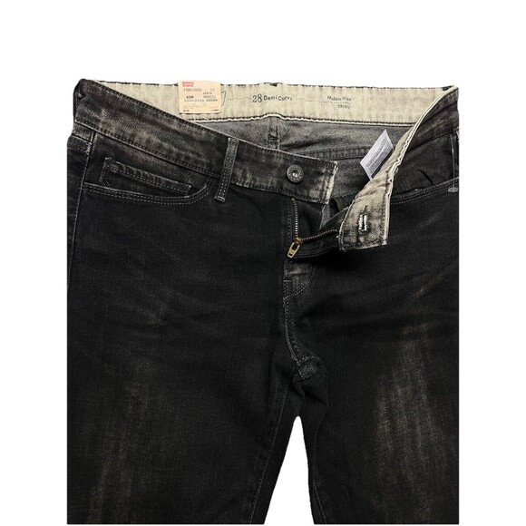 Levi’s Demi Curve ID Women’s Modern Rise Skinny Jeans Sz 28x34 Black Acid Wash - Picture 7 of 13